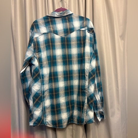50%off w♥️ BKE Buckle Distressed Stitched Western Shirt athletic Fit XL 0130 #44 - Picture 7 of 10